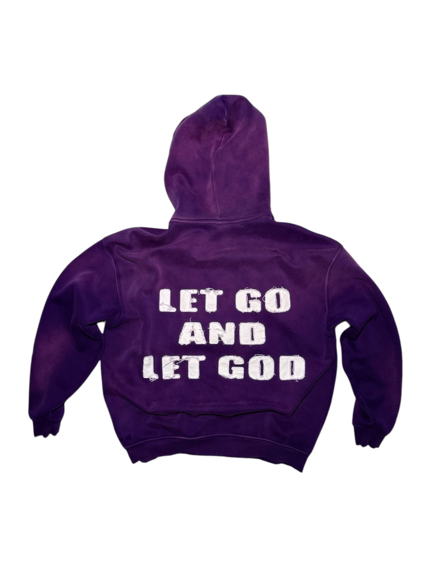 (PURPLE) "LET GO AND LET GOD" ZIP-UP