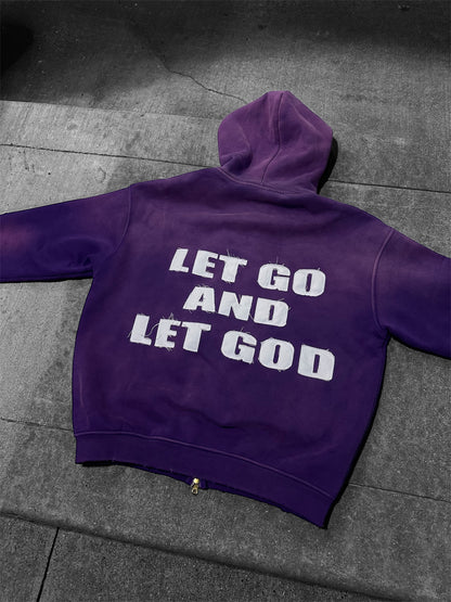 "LET GO AND LET GOD" ZIP-UP