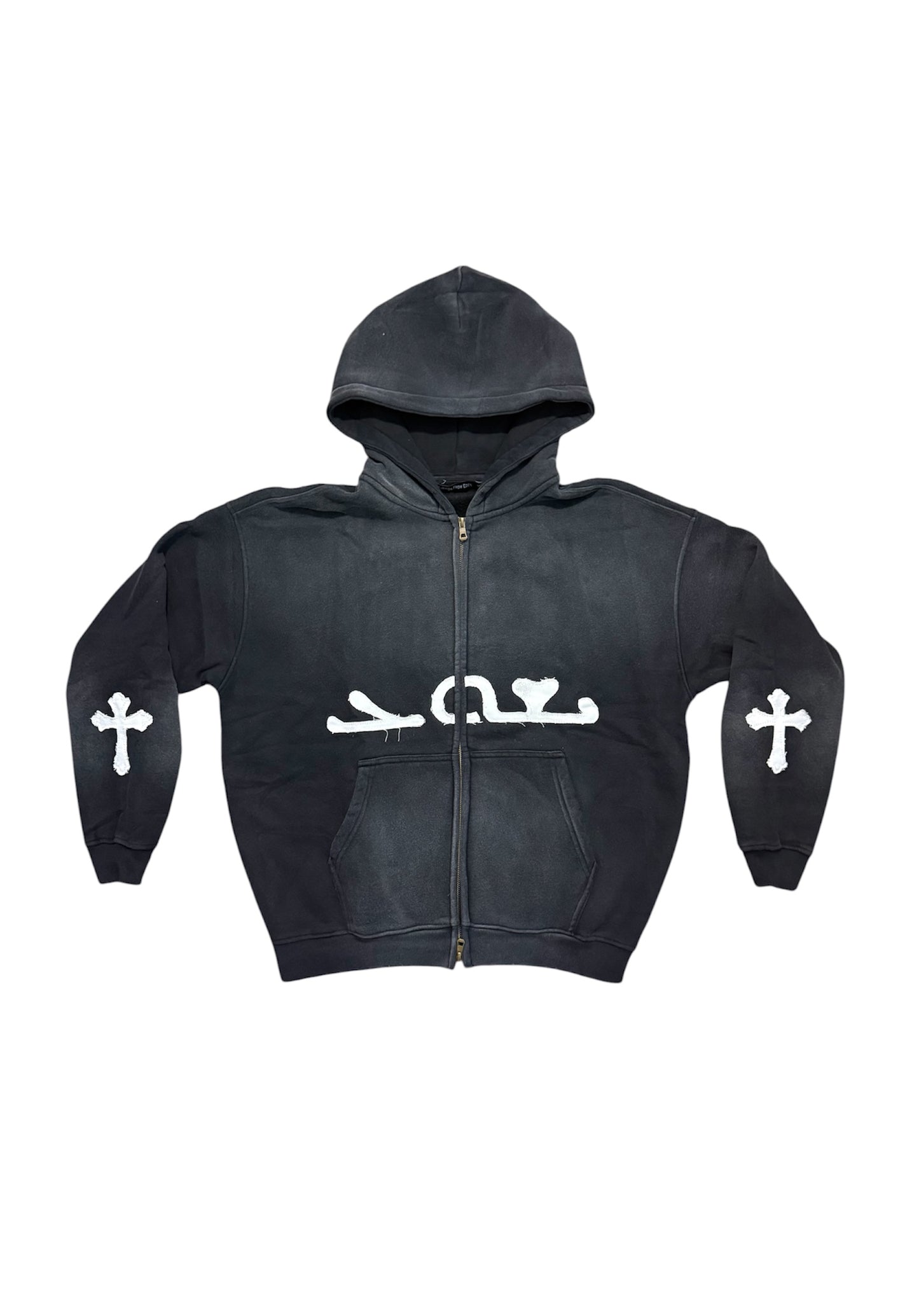 VINTAGE "LET GO AND LET GOD" ZIP - UP